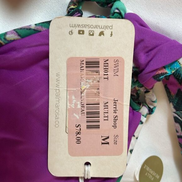 PALMAROSA BIKINI TOP.   NEW WITH TAGS - Picture 7 of 9